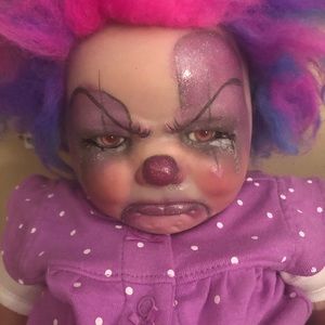Reborn baby doll clown, by prototype artist